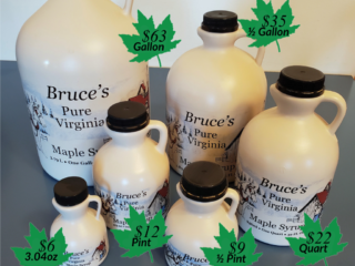BASIC PLASTIC JUGS Plastic bottles of Highland County maple syrup