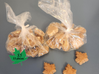 MAPLE SUGAR CANDY Maple Sugar Candy $5 PER 15 SMALL LEAVES