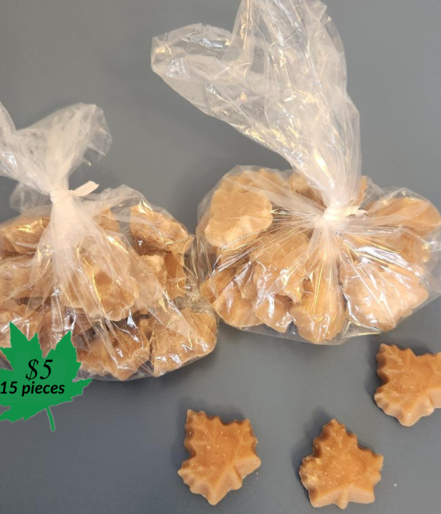Maple Sugar Candy $5 PER 15 SMALL LEAVES